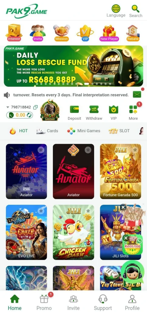 PAK9 GAME
